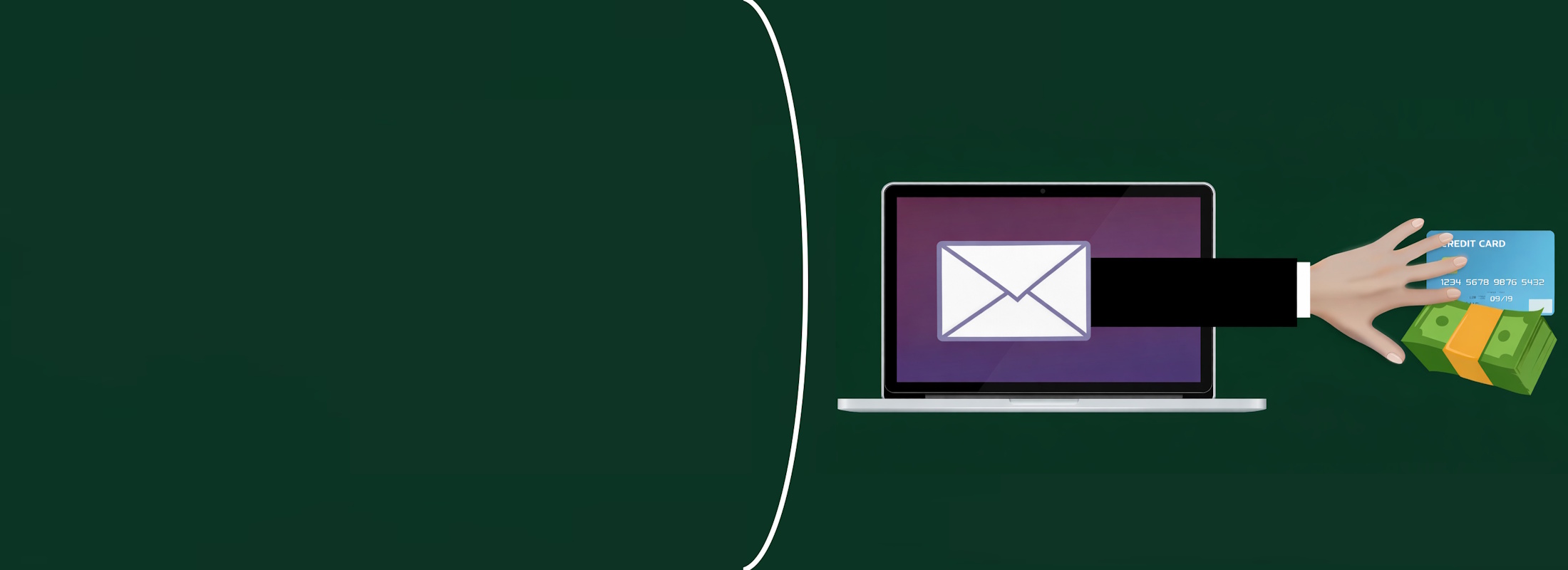 Person writing on laptop